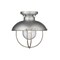 Z-Lite Ansel 1 Light Outdoor Flush Ceiling Mount Fixture, Galvanized & Galvanized 590F-GV - alternate 3